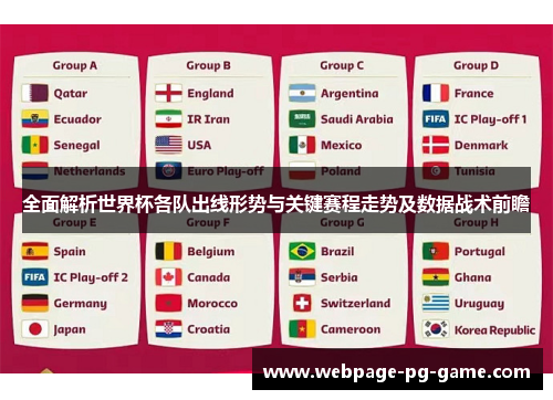 全面解析世界杯各队出线形势与关键赛程走势及数据战术前瞻